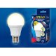 Лампа светодиодная диммируемая (UL-00004286) Uniel E27 10W 4000K матовая LED-A60 10W/4000K/E27/FR/DIM PLP01WH