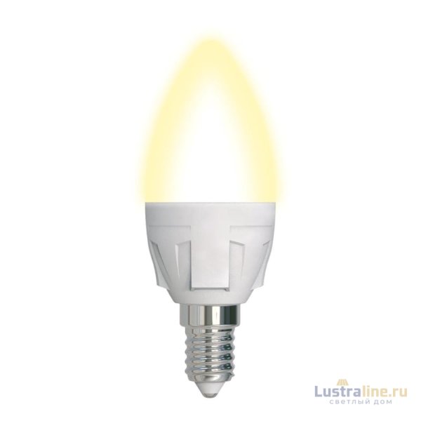 Лампа светодиодная диммируемая (UL-00004296) Uniel E14 7W 3000K матовая LED-C37 7W/3000K/E14/FR/DIM PLP01WH Лампа светодиодная диммируемая (UL-00004296) Uniel E14 7W 3000K матовая LED-C37 7W/3000K/E14/FR/DIM PLP01WH