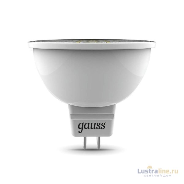 Лампа светодиодная диммируемая Gauss GU5.3 6W RGBW рефлектор матовый 101105406 Лампа светодиодная диммируемая Gauss GU5.3 6W RGBW рефлектор матовый 101105406