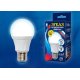 Лампа светодиодная диммируемая (UL-00004285) Uniel E27 10W 6500K матовая LED-A60 10W/6500K/E27/FR/DIM PLP01WH
