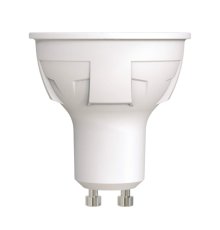 Лампа светодиодная диммируемая (UL-00003990) Uniel GU10 6W 3000K матовая LED-JCDR 6W/WW/GU10/FR/DIM PLP01WH