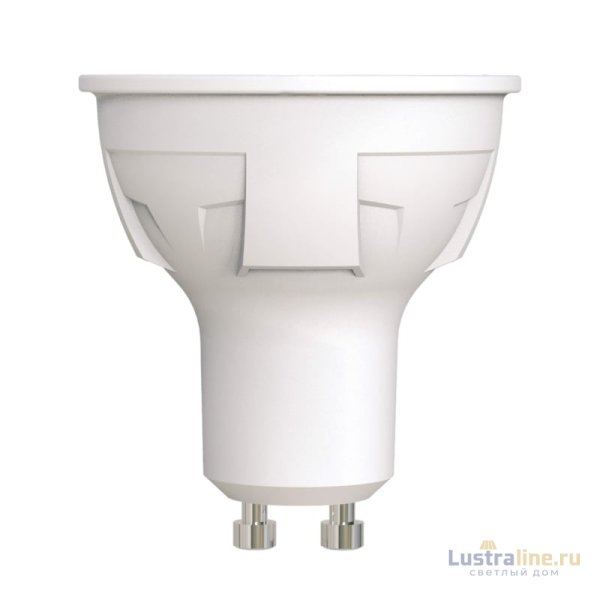 Лампа светодиодная диммируемая (UL-00003990) Uniel GU10 6W 3000K матовая LED-JCDR 6W/WW/GU10/FR/DIM PLP01WH
