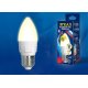 Лампа светодиодная диммируемая (UL-00004296) Uniel E14 7W 3000K матовая LED-C37 7W/3000K/E14/FR/DIM PLP01WH