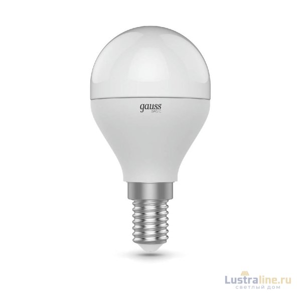 Лампа светодиодная диммируемая Gauss E14 7W 3000K-4000K-6500K груша матовая 1053147 Лампа светодиодная диммируемая Gauss E14 7W 3000K-4000K-6500K груша матовая 1053147