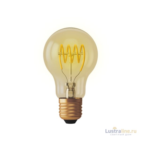 Лампа светодиодная диммируемая Voltega E27 4W 2800К груша прозрачная VG10-A60GE27warm4W-FB 7078