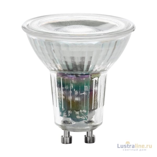 Лампа светодиодная диммируемая Eglo GU10 5W 3000K прозрачная 11541 УЦ