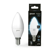 Лампа светодиодная диммируемая Gauss E14 7W 4100K матовая 103101207-S Лампа светодиодная диммируемая Gauss E14 7W 4100K матовая 103101207-S
