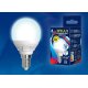 Лампа светодиодная диммируемая (UL-00004300) Uniel E14 7W 4000K матовая LED-G45 7W/4000K/E14/FR/DIM PLP01WH