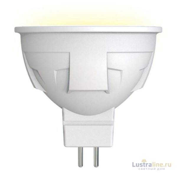 Лампа светодиодная диммируемая (UL-00003991) Uniel GU5.3 6W 3000K матовая LED-JCDR 6W/WW/GU5.3/FR/DIM PLP01WH Лампа светодиодная диммируемая (UL-00003991) Uniel GU5.3 6W 3000K матовая LED-JCDR 6W/WW/GU5.3/FR/DIM PLP01WH