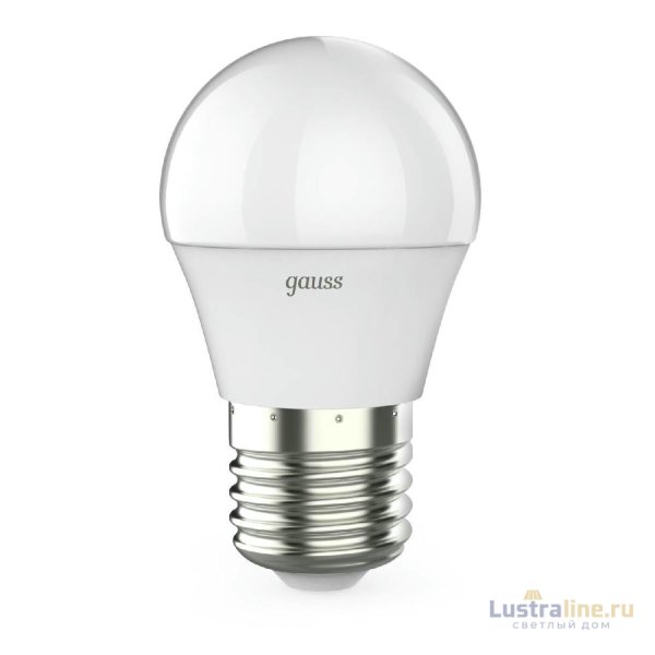 Лампа светодиодная диммируемая Gauss E27 7W 4100K матовая 105102207-S