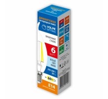 Лампа светодиодная диммируемая Volpe Optima LED-CW35-6W/4000K/E14/CL/DIM/SLF UL-00009244