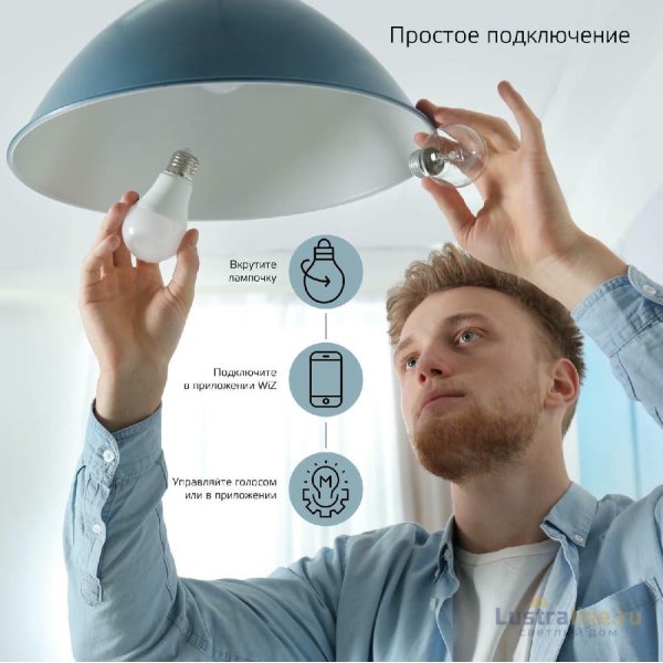 Лампа светодиодная диммируемая Gauss E14 5W 2700-6500K матовая 1110112