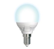 Лампа светодиодная диммируемая (UL-00004300) Uniel E14 7W 4000K матовая LED-G45 7W/4000K/E14/FR/DIM PLP01WH