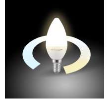 Умная светодиодная лампа Elektrostandard свеча матовая E14 5W 3300/4200/6500K 4690389174216