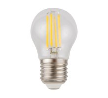 Лампа светодиодная филаментная диммируемая Voltega E27 5W 4000K шар прозрачный VG10-G1E27cold5W-FD 8467