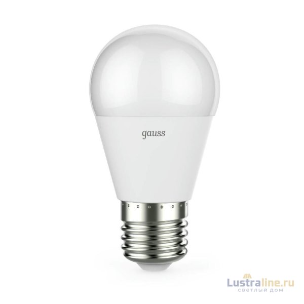 Лампа светодиодная диммируемая Gauss E27 7W 4100K матовая 105102207-D