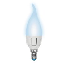 Лампа светодиодная диммируемая (UL-00004298) Uniel E14 7W 4000K матовая LED-CW37 7W/4000K/E14/FR/DIM PLP01WH