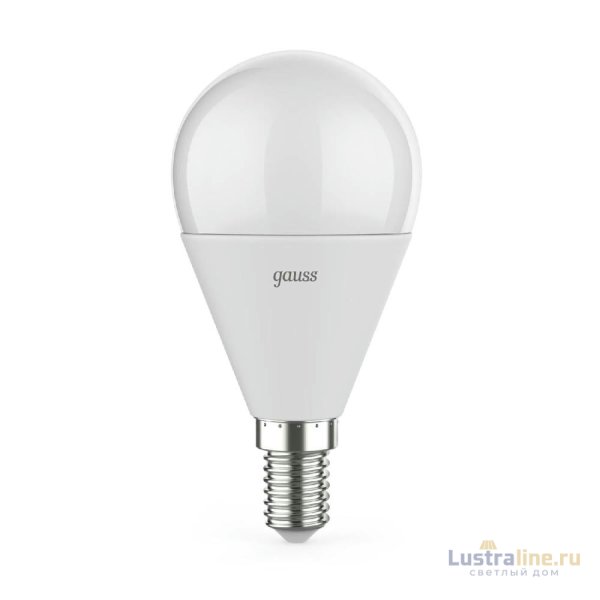 Лампа светодиодная диммируемая Gauss E14 7W 3000K матовая 105101107-D