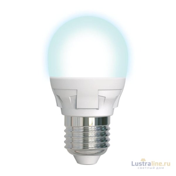 Лампа светодиодная диммируемая (UL-00004301) Uniel E27 7W 4000K матовая LED-G45 7W/4000K/E27/FR/DIM PLP01WH