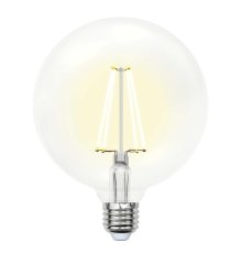 Лампа светодиодная филаментная (UL-00004860) Uniel E27 15W 3000K прозрачная LED-G125-15W/3000K/E27/CL PLS02WH