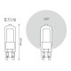 Лампа светодиодная Gauss G9 5.5W 4100K прозрачная 107809205