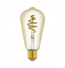 Лампа светодиодная филаментная диммируемая Eglo E27 5,5W 2200-6500K золотистая 12583