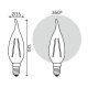 Лампа светодиодная Gauss E14 5W 4100K прозрачная 104801205