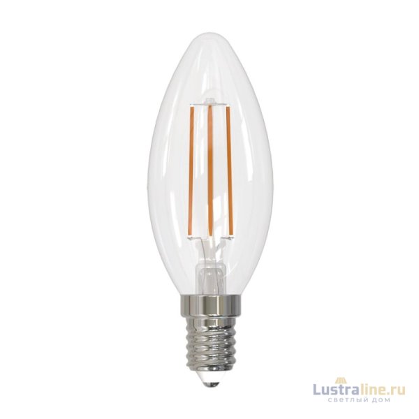 Лампа светодиодная филаментная Volpe E14 5W 3000K прозрачная LED-C35-5W/3000K/E14/CL/SLF UL-00008324 Лампа светодиодная филаментная Volpe E14 5W 3000K прозрачная LED-C35-5W/3000K/E14/CL/SLF UL-00008324