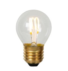 Светодиодная филаментная диммируемая лампа Lucide E27 3W 2700K шар 49045/03/60