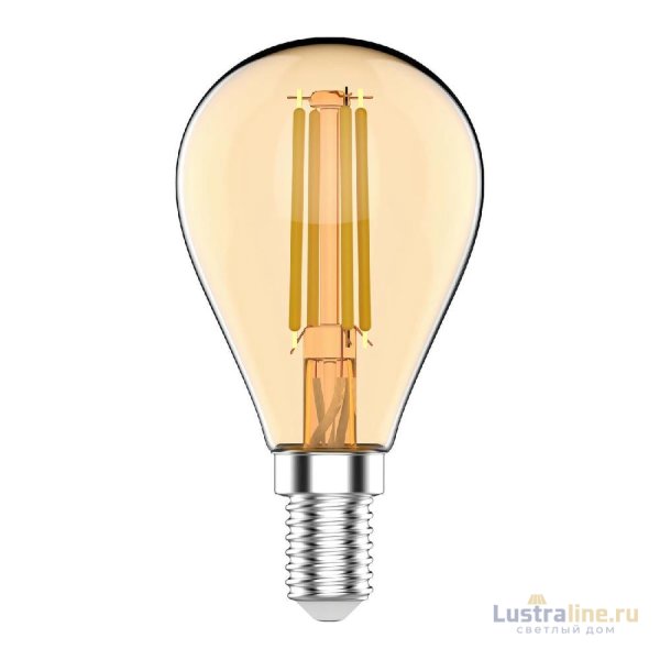 Светодиодная филаментная лампа Gauss Basic Filament E14 3,8W 2400K 1057154 Светодиодная филаментная лампа Gauss Basic Filament E14 3,8W 2400K 1057154