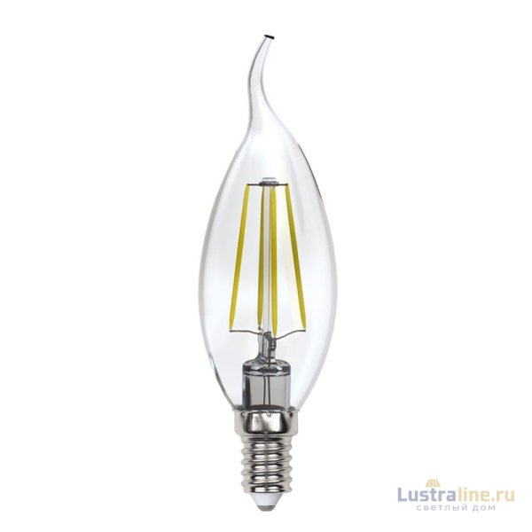 Лампа светодиодная филаментная (UL-00005903) Uniel E14 13W 3000K прозрачная LED-CW35-13W/3000K/E14/CL PLS02WH