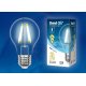 Лампа светодиодная филаментная (UL-00003763) Uniel E40 40W 6500K прозрачная LED-ED90-40W/DW/E40/CL GLP05TR