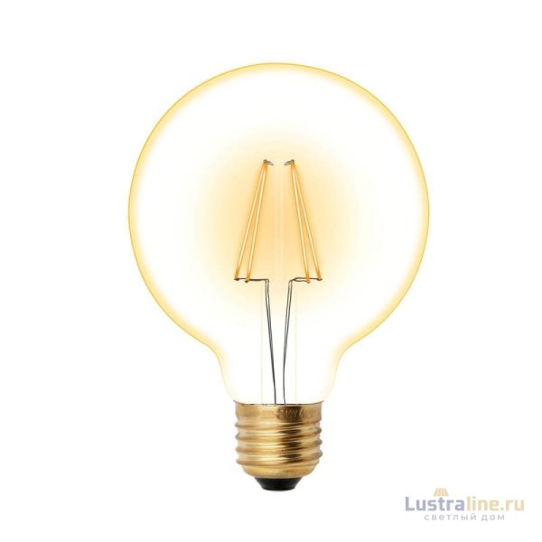 Лампа светодиодная филаментная (UL-00002359) Uniel E27 6W 2250K прозрачная LED-G95-6W/GOLDEN/E27 GLV21GO