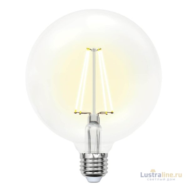 Лампа светодиодная филаментная (10534) Uniel E27 10W 3000K прозрачная LED-G125-10W/WW/E27/CL PLS02WH Лампа светодиодная филаментная (10534) Uniel E27 10W 3000K прозрачная LED-G125-10W/WW/E27/CL PLS02WH