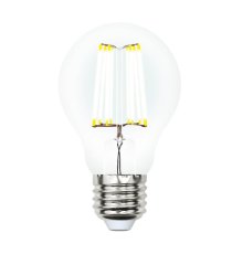 Лампа светодиодная филаментная (UL-00002626) Uniel E27 10W 4000K прозрачная LED-A60-10W/NW/E27/CL PLS02WH