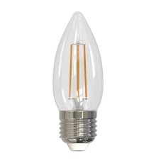 Лампа светодиодная филаментная диммируемая (UL-00003642) Uniel E27 5W 4000K прозрачная LED-C35-5W/NW/E27/CL/DIM GLA01TR