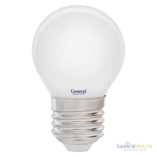 Филаментная светодиодная лампа General GLDEN-G45S-M-8-230-E27-4500 654600 Филаментная светодиодная лампа General GLDEN-G45S-M-8-230-E27-4500 654600