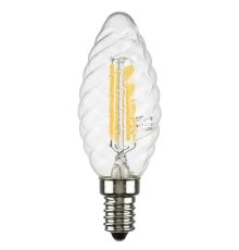 Лампа светодиодная филаментная Lightstar LED Filament E14 6W 3000K свеча прозрачная 933702
