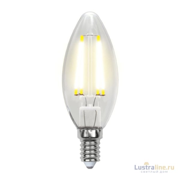 Лампа светодиодная филаментная (UL-00003245) Uniel E14 7,5W 3000K прозрачная LED-C35-7,5W/WW/E14/CL GLA01TR Лампа светодиодная филаментная (UL-00003245) Uniel E14 7,5W 3000K прозрачная LED-C35-7,5W/WW/E14/CL GLA01TR