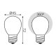 Лампа светодиодная филаментная Gauss E27 4,5W 2700К матовая 1055215
