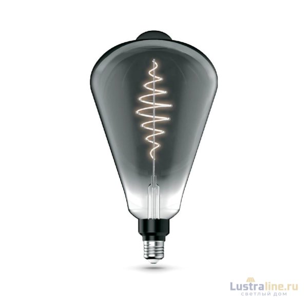 Лампа светодиодная филаментная Gauss E27 8,5W 1800K серая 157802005