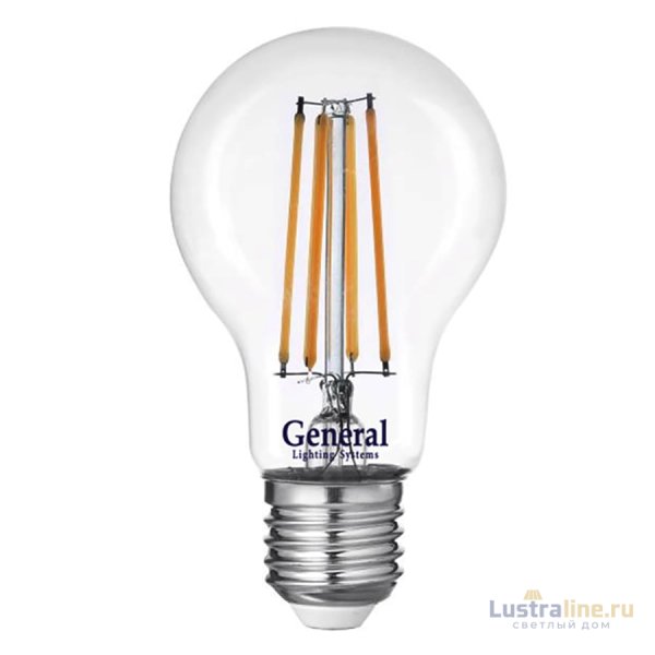 Филаментная светодиодная лампа General GLDEN-A60S-13-230-E27-4500 646000 Филаментная светодиодная лампа General GLDEN-A60S-13-230-E27-4500 646000