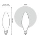 Светодиодная филаментная лампа Gauss Basic Filament E14 4,5W 2700K 1035115