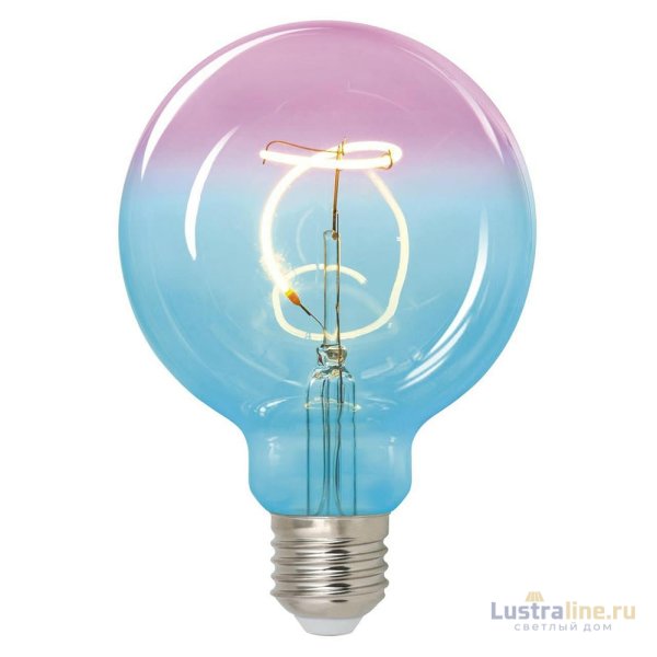 Лампа светодиодная филаментная (UL-00005892) Uniel E27 4W 2250K синяя LED-SF01-4W/Soho/E27/CW BLue/Wine GLS77TR