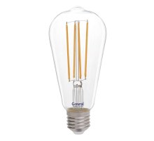 Филаментная светодиодная лампа General GLDEN-ST64S-10-230-E27-2700 655304
