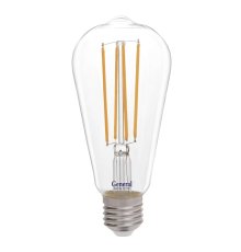 Филаментная светодиодная лампа General GLDEN-ST64S-10-230-E27-2700 655304