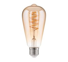 Лампа светодиодная филаментная Elektrostandard E27 8W 3300K прозрачная 4690389066290