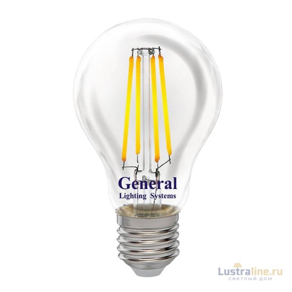 Филаментная светодиодная лампа General GLDEN-A60S-DEM-13-230-E27-2700 686500 Филаментная светодиодная лампа General GLDEN-A60S-DEM-13-230-E27-2700 686500