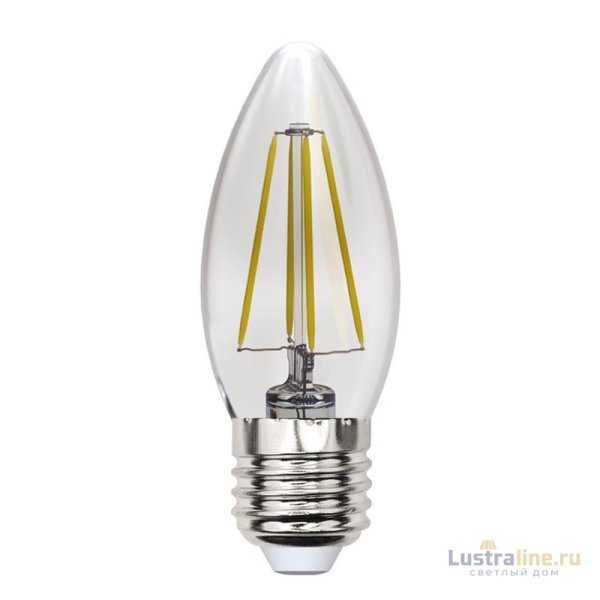 Лампа светодиодная филаментная (UL-00005901) Uniel E27 13W 3000K прозрачная LED-C35-13W/3000K/E27/CL PLS02WH