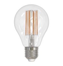 Лампа светодиодная филаментная (UL-00004871) Uniel E27 17W 4000K прозрачная LED-A70-17W/4000K/E27/CL PLS02WH